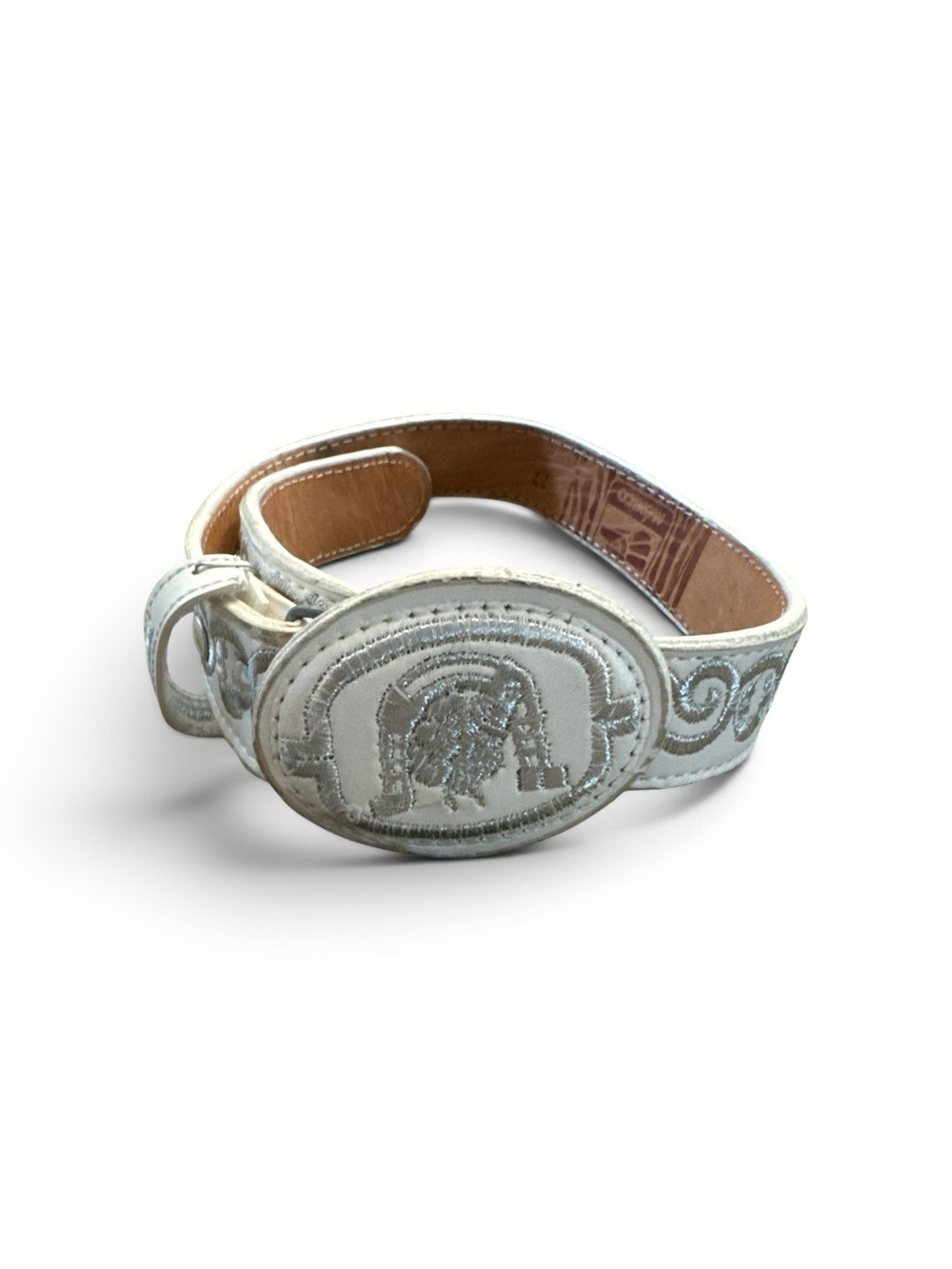 Kids Leather Mexican Cowboy Western Belt Embroidered Ranch Rodeo Style